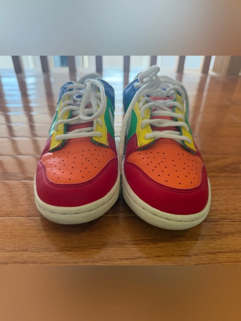 Nike Dunk Low multi color rainbow rare sneakers 6Y
